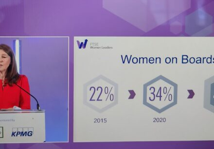 Graphic demonstrating progress for women on boards